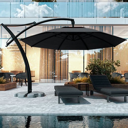 Grand parasol pour piscine Grand parasol pour piscine